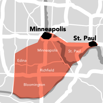 Central - West Area map