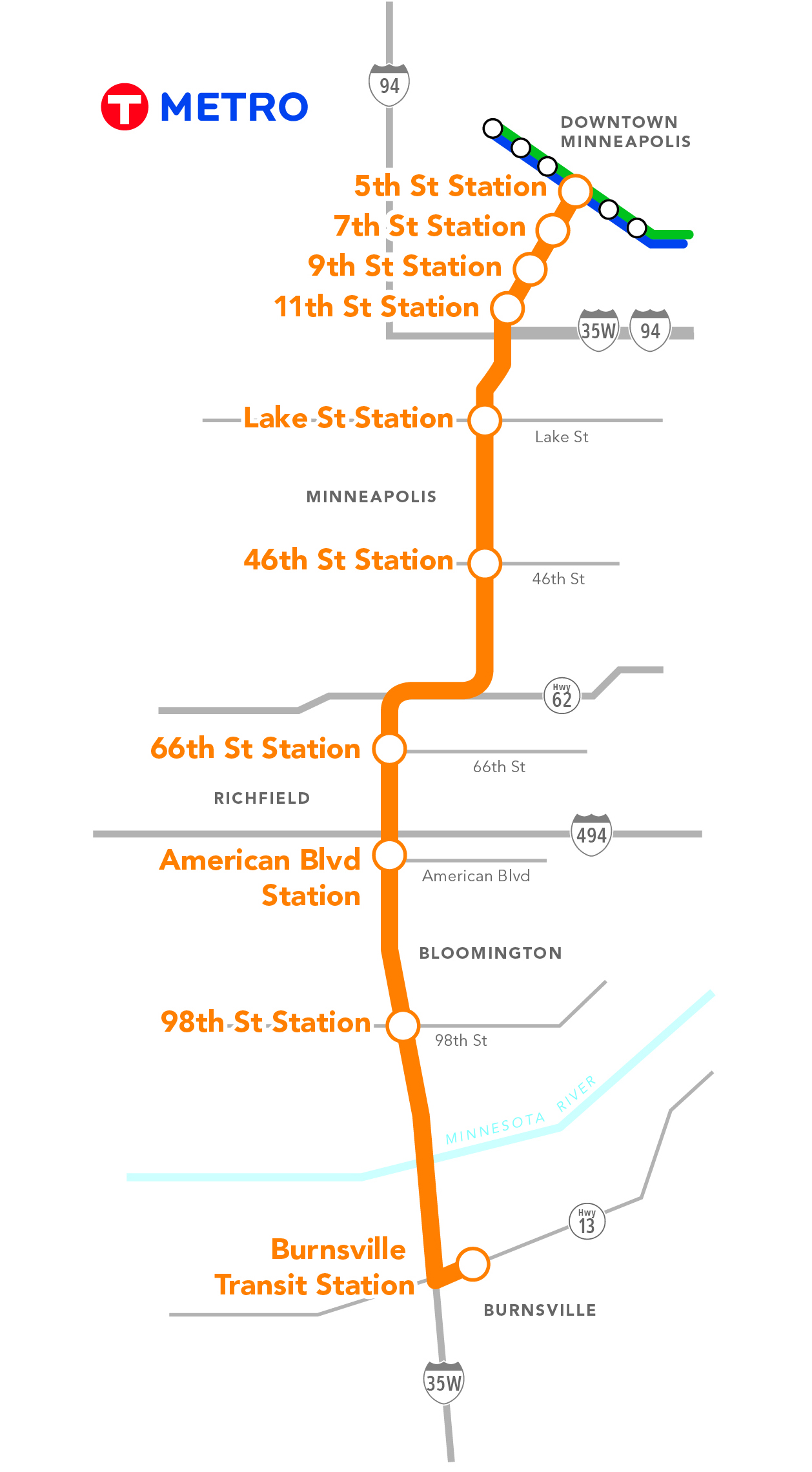 Orange Line map