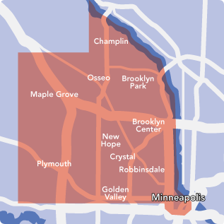 Map of Northwest Metro area