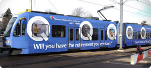 Light Rail Train Wrap
