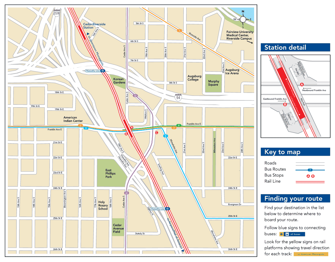 Franklin Avenue Station Map