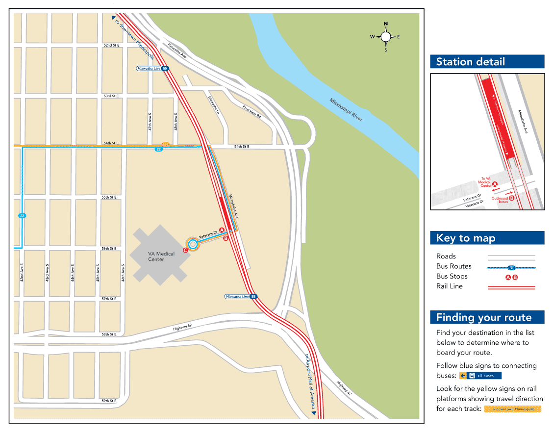 VA Medical Center Station Map