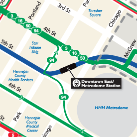 Downtown East - Metrodome Station Detail