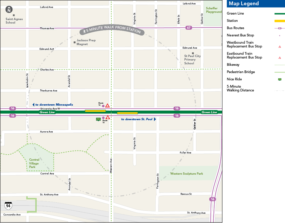 Western Avenue Station Metro Transit