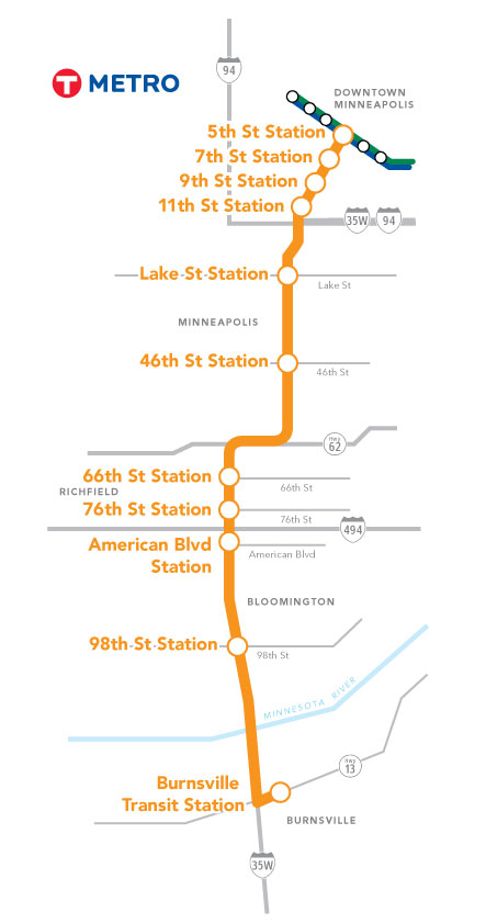 Orange Line map