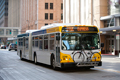 Bus with bike on rack