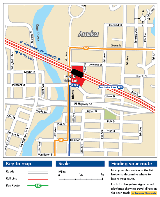Anoka Station Map