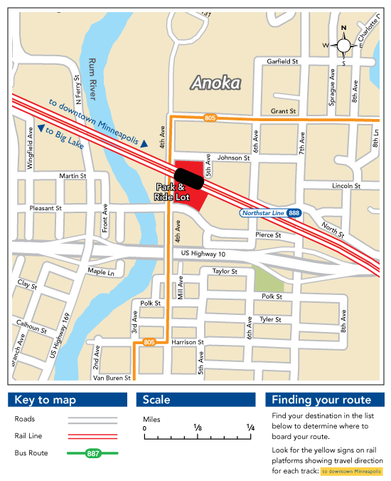 Anoka Station Map