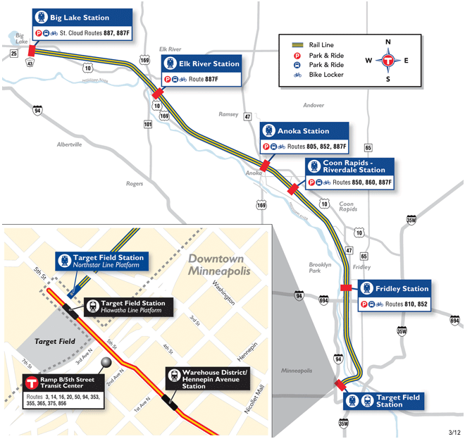 Northstar Stations Map