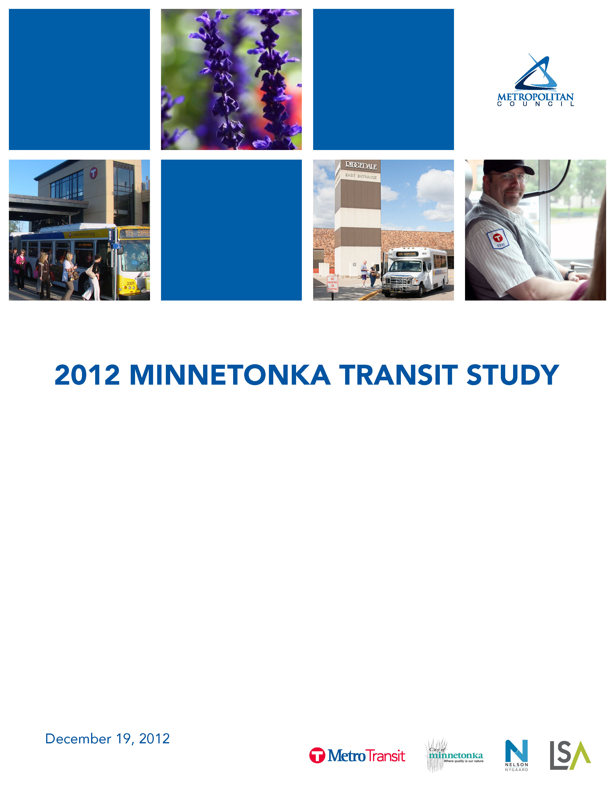 Minnetonka Transit Study report cover