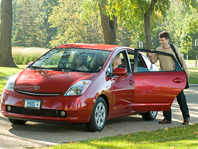 Share the ride in a carpool!