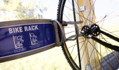 Photo of bicycle on board a train
