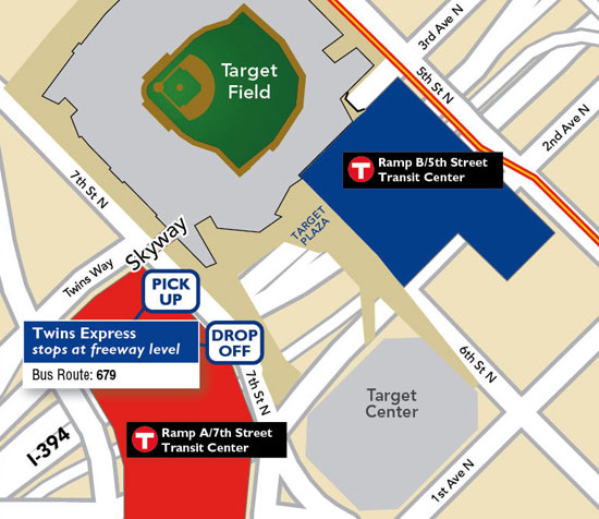 target field map. Twins Express map