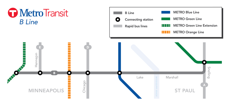 B Line Map
