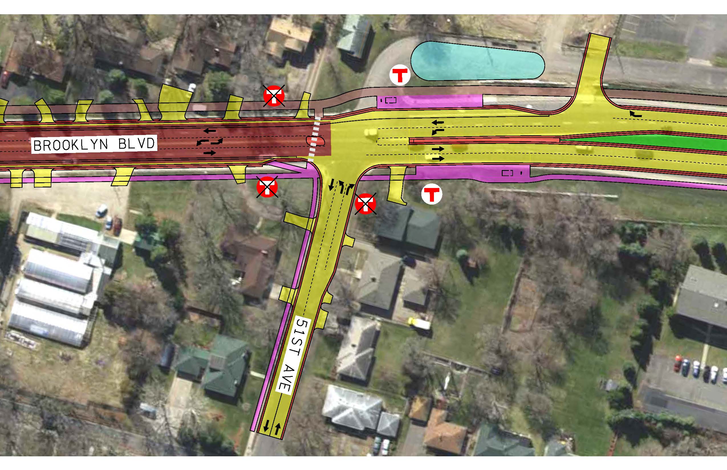 Station Layout of Xerxes and 56th