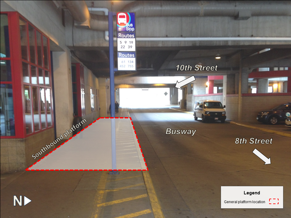 Station Arial View Ramp A-7th Street Transit Center