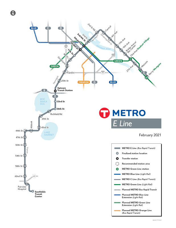 E Line Map
