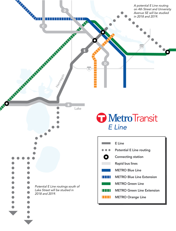 E Line Map
