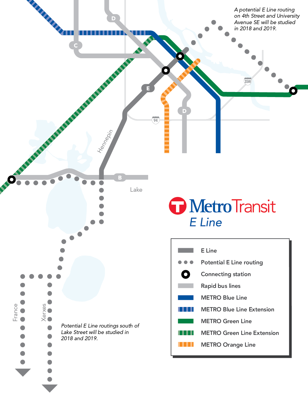 E Line Map