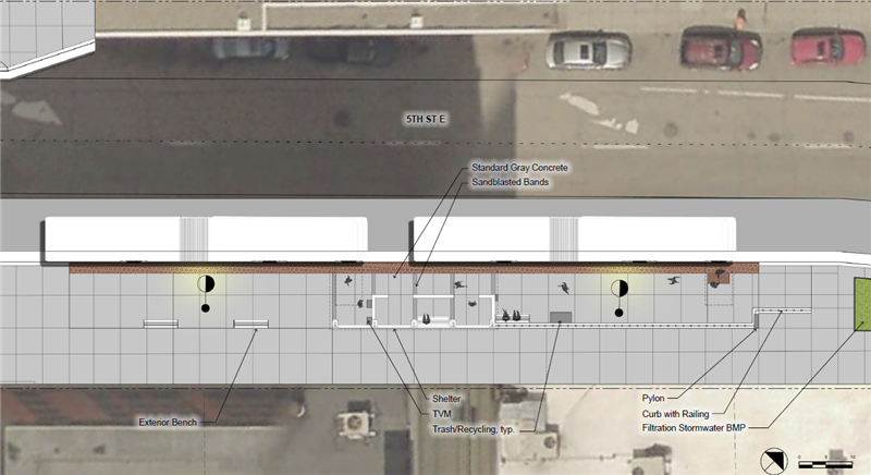 5th St. Robert Station Site Plan