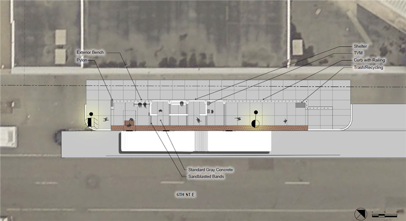 6th St. Minnesota St. Station Site Plan