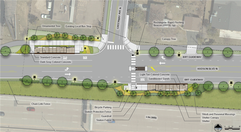 Greenway Ave Station Site Plan Zoomed In