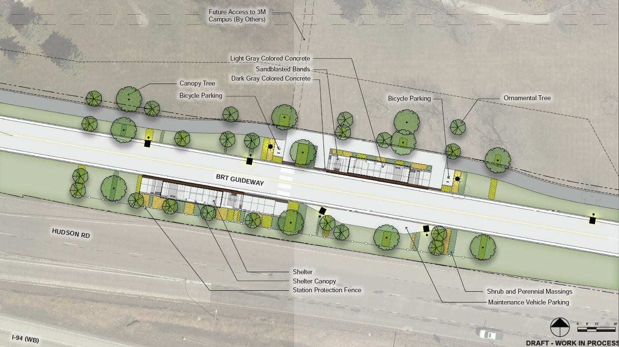 Maplewood Station Site Plan Zoomed In