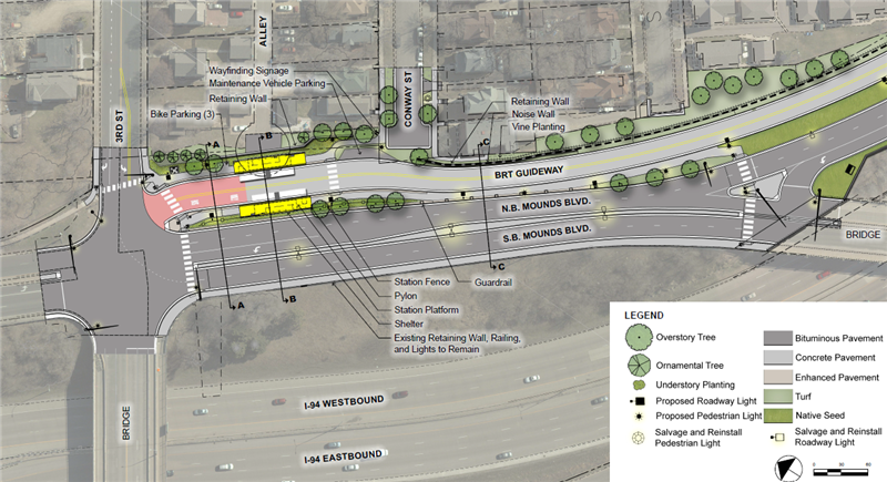 Mounds Boulevard Station Site Plan Zoomed Out