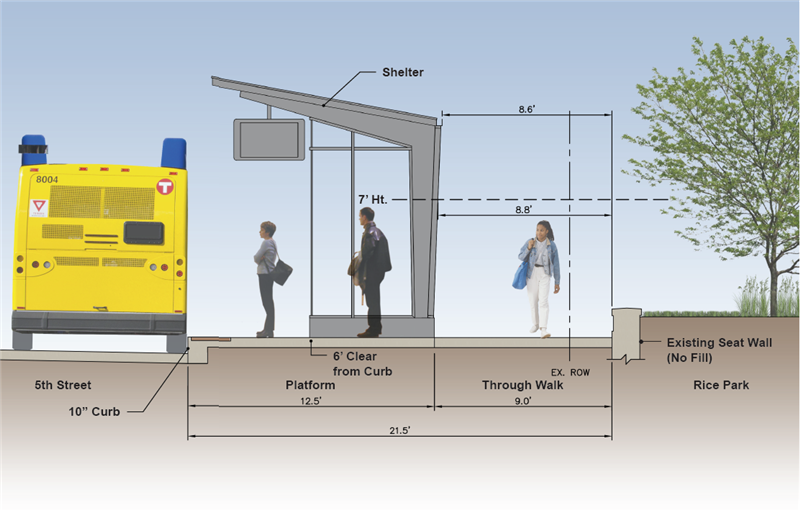 Rice Park Station Cross Section