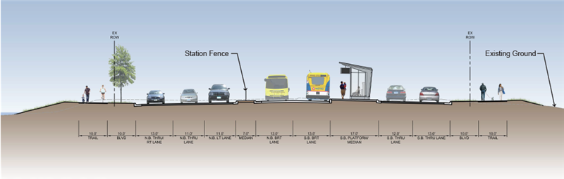 Tamarack Rd Cross Section A