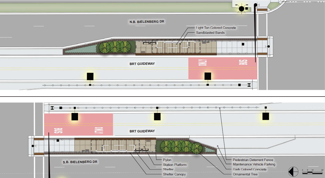 Tamarack Rd Station Site Plan Zoomed In