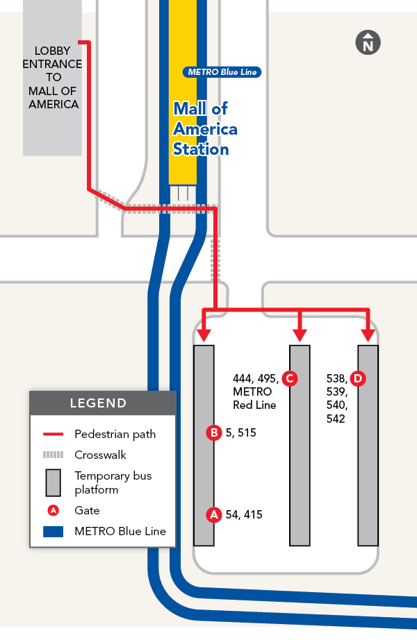 Printable Mall Of America Map