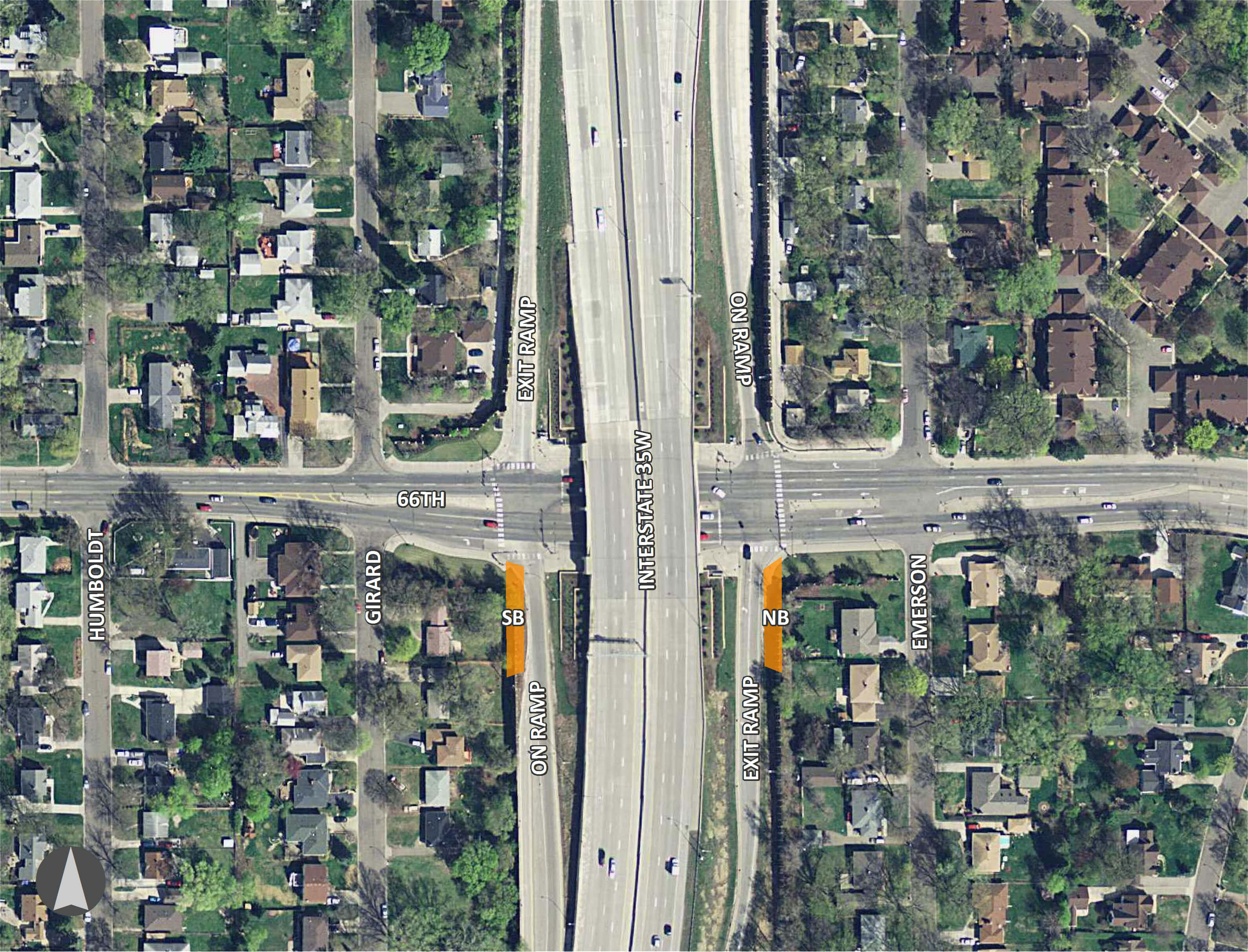 66th Street Station Aerial map
