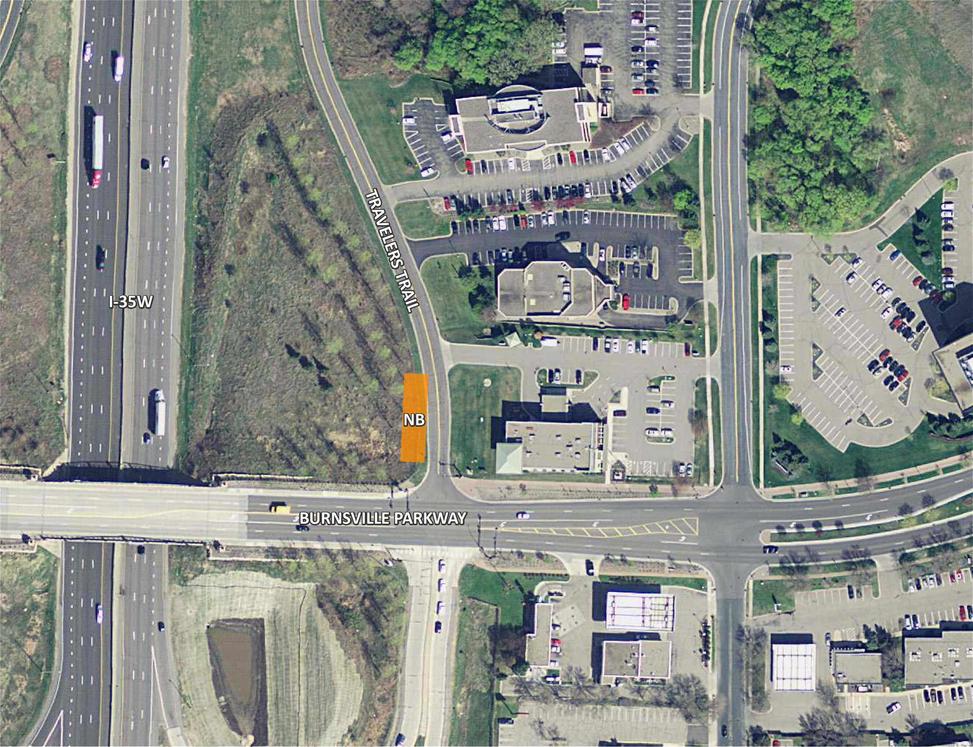 Burnsville Parkway Station Aerial map