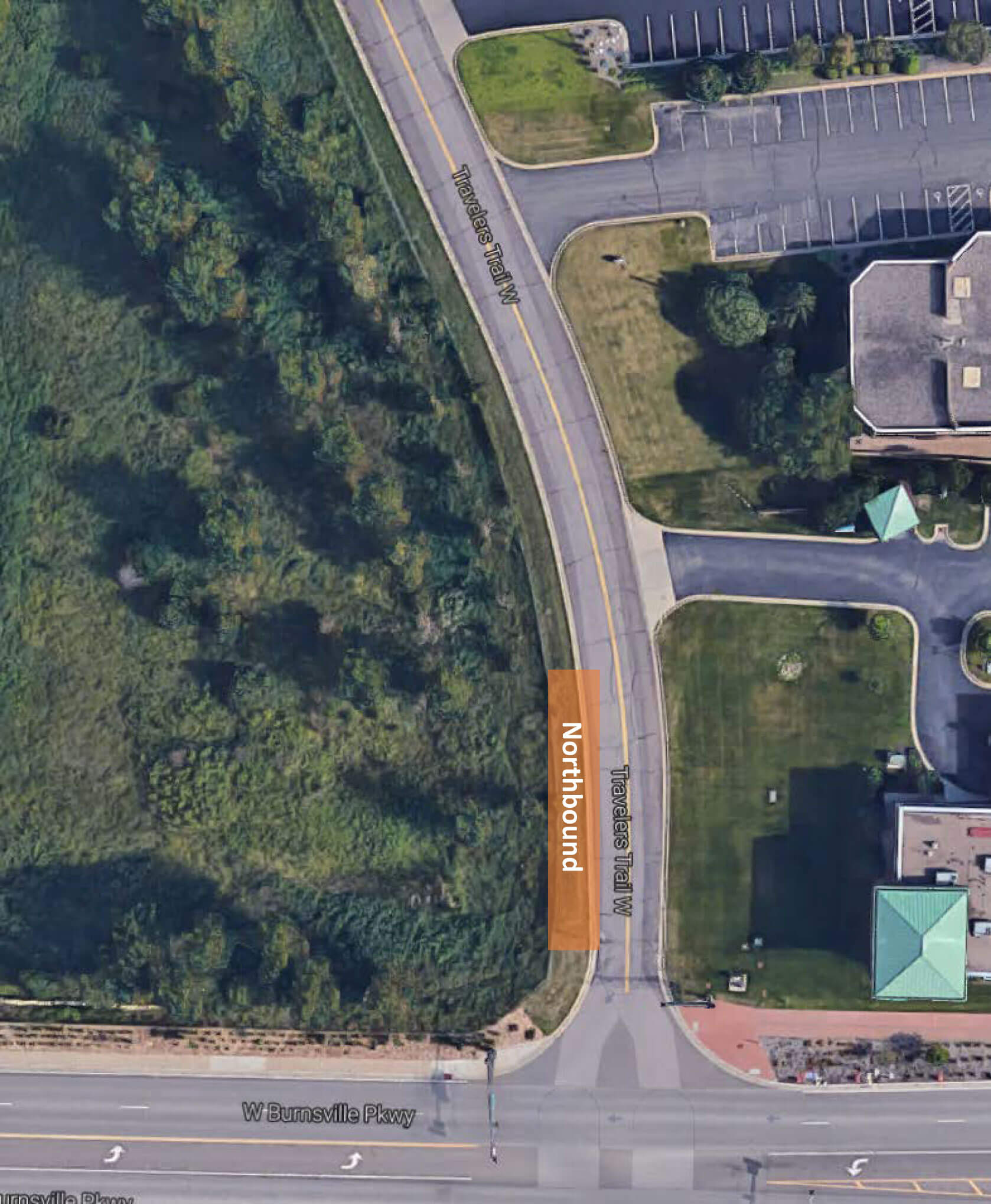 Burnsville Parkway - Aerial map