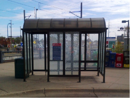 Bronze Type Bus Shelter