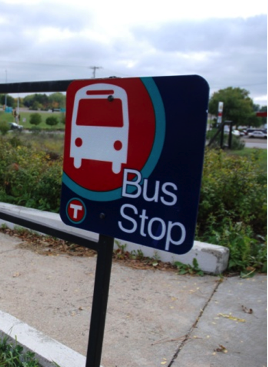 Current Metro Transit bus stop sign