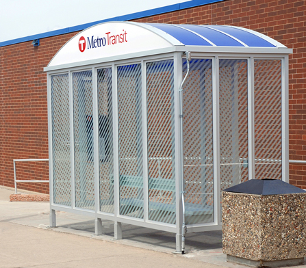 photo metro transit bus shelter