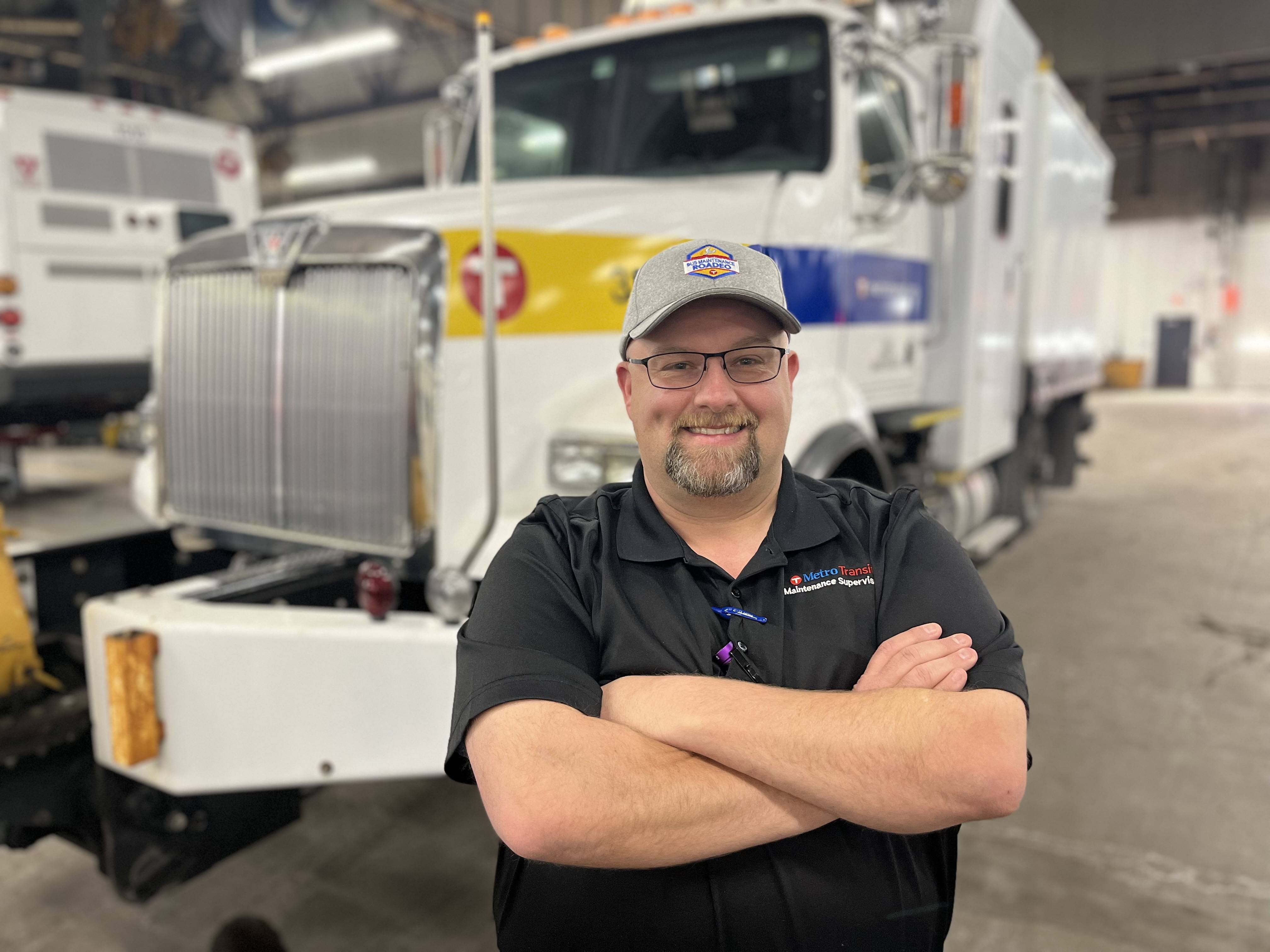 Maintenance Supervisor Ryan Munn at Metro Transit's Overhaul Base. Maintenance Supervisor Ryan Munn at Metro Transit's Overhaul Base.