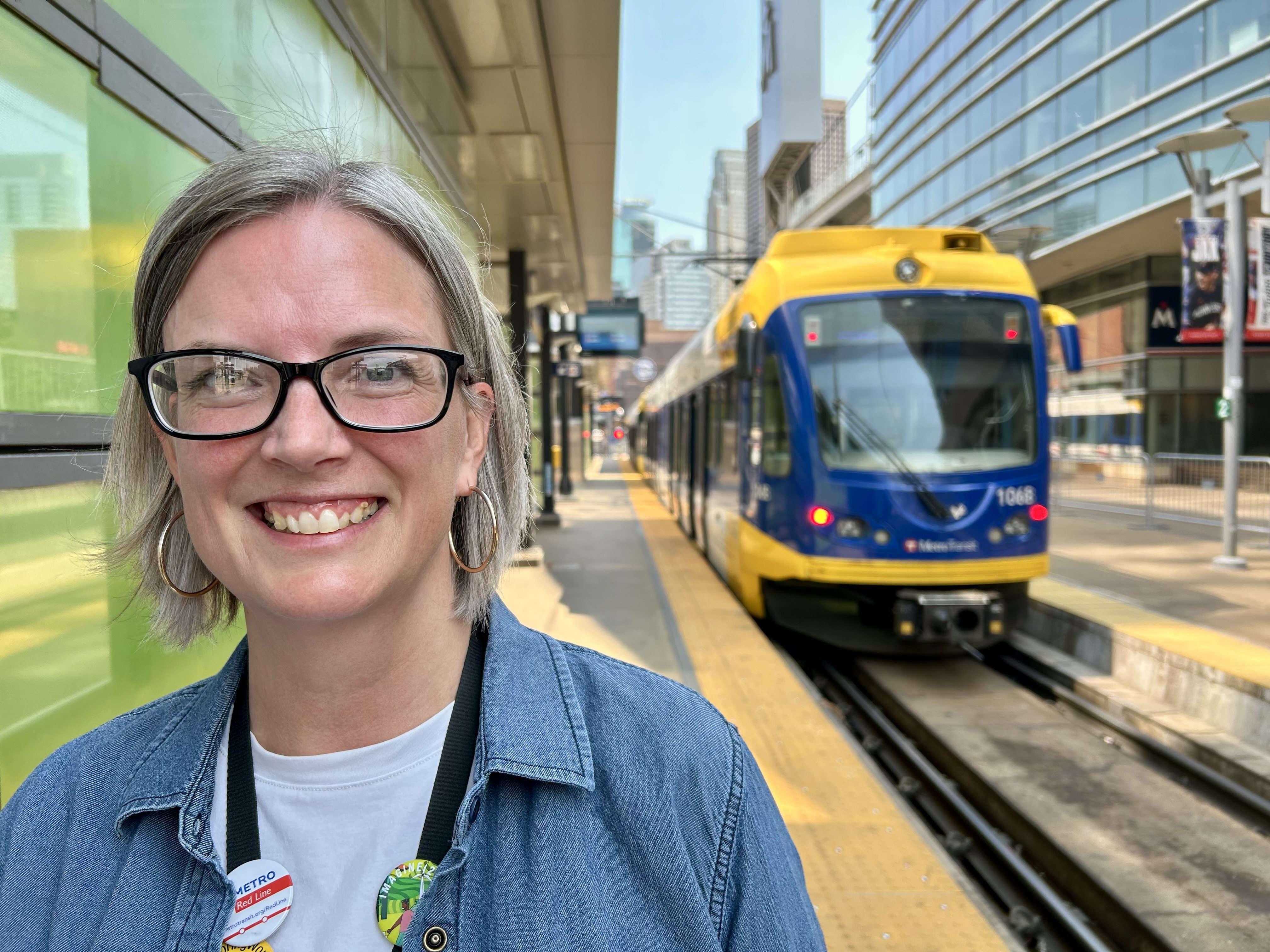 Chief Human Resources Officer Cassandra Tabor at Target Field Station.