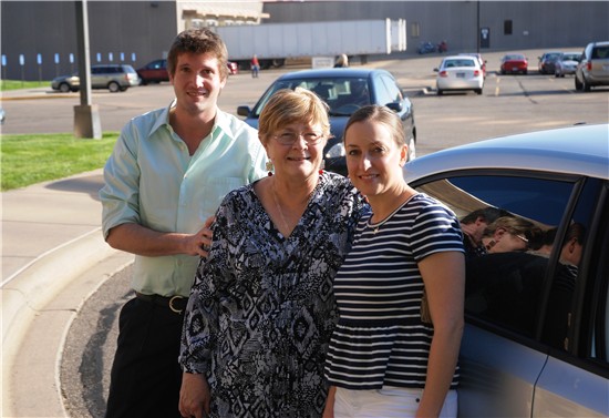 Thomson Reuters carpoolers together as they prepare to leave work at the end of the day.