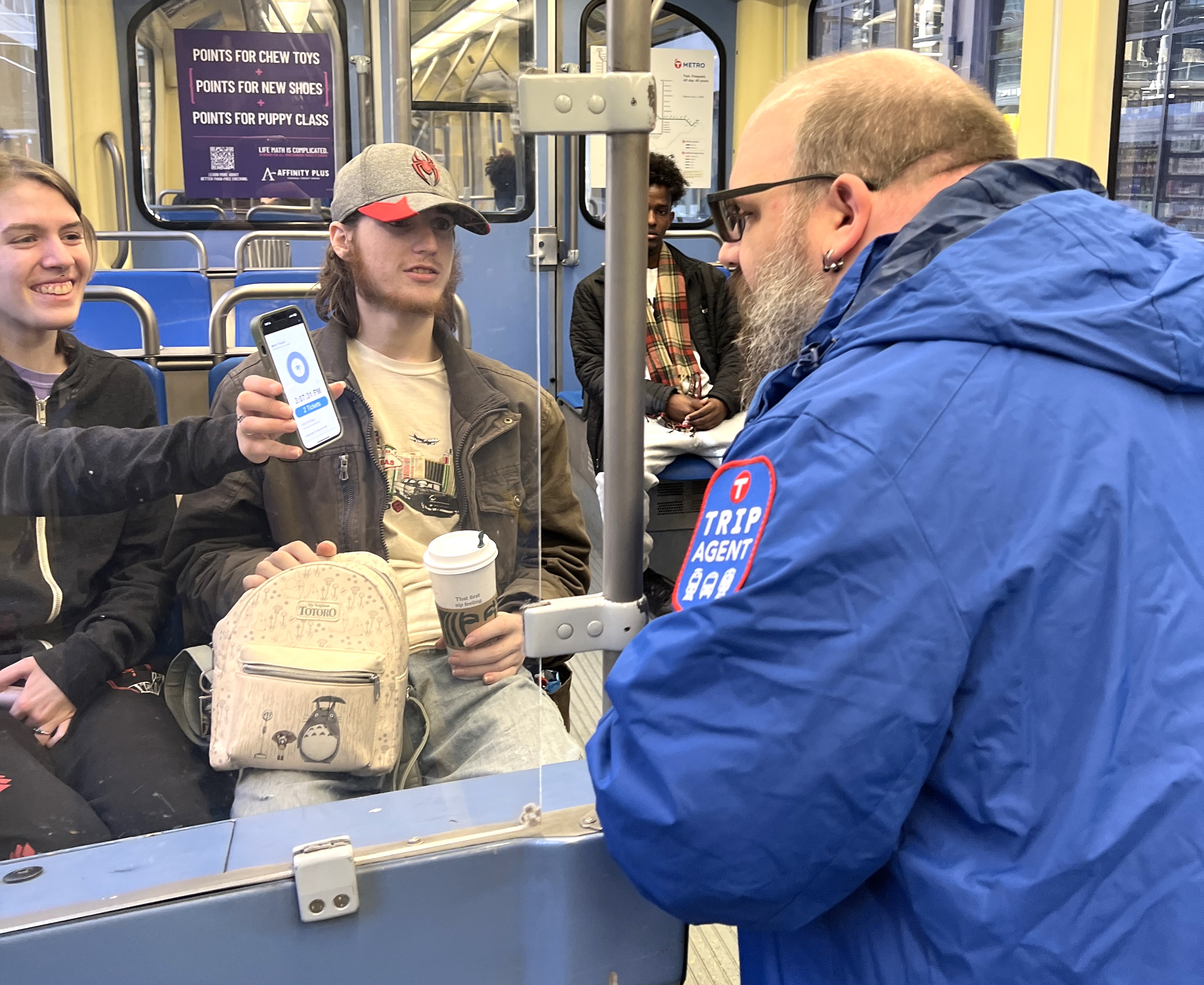 TRIP Agent on the Blue Line.