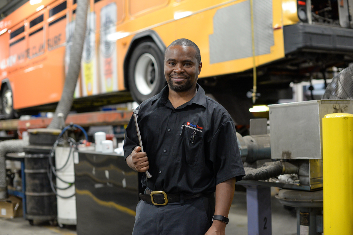 Image of Mechanic smiling.