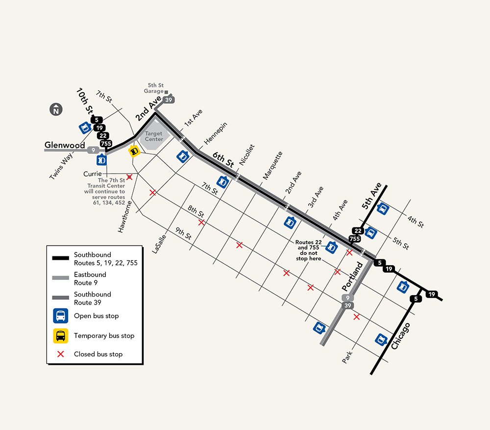 Map of 8th street