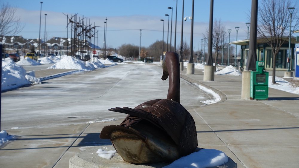 Public art Big Lake Northstar Station