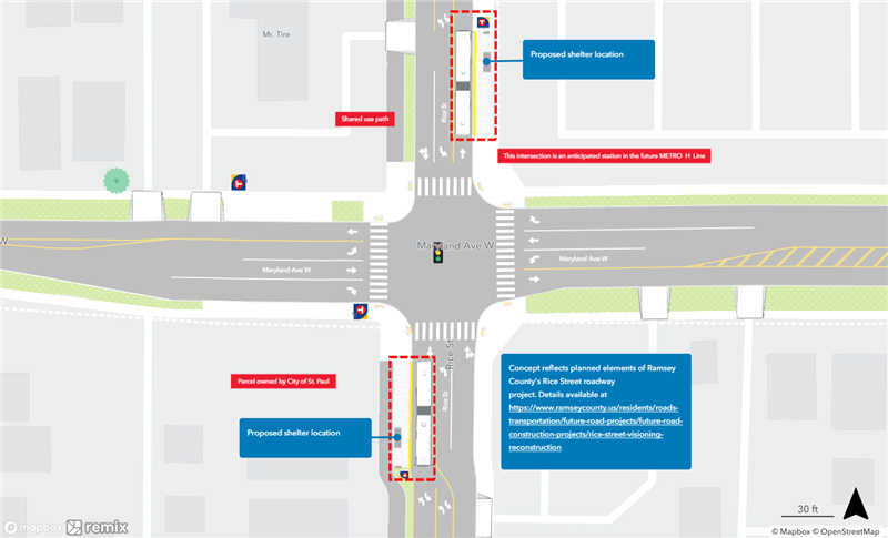 Image of proposed station condition at Rice Maryland 