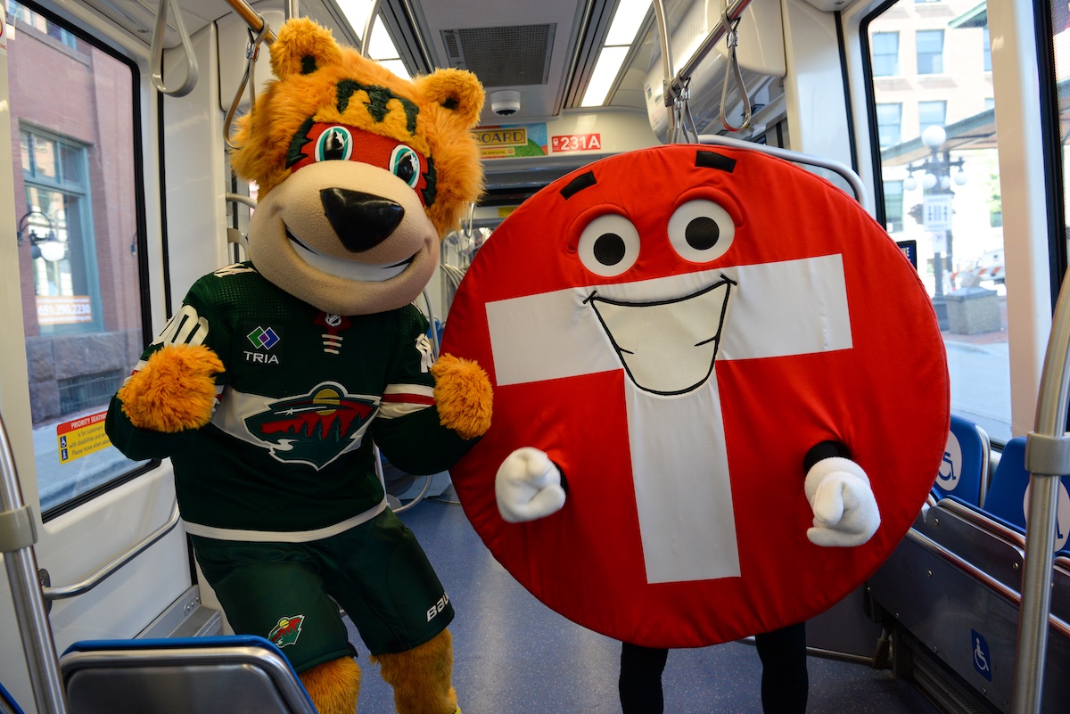 Mascots Nordy and Skip