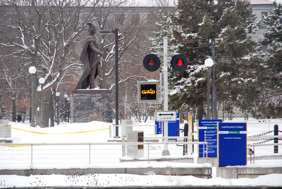 Image of Capitol / Rice Street Station on the METRO Green Line. 