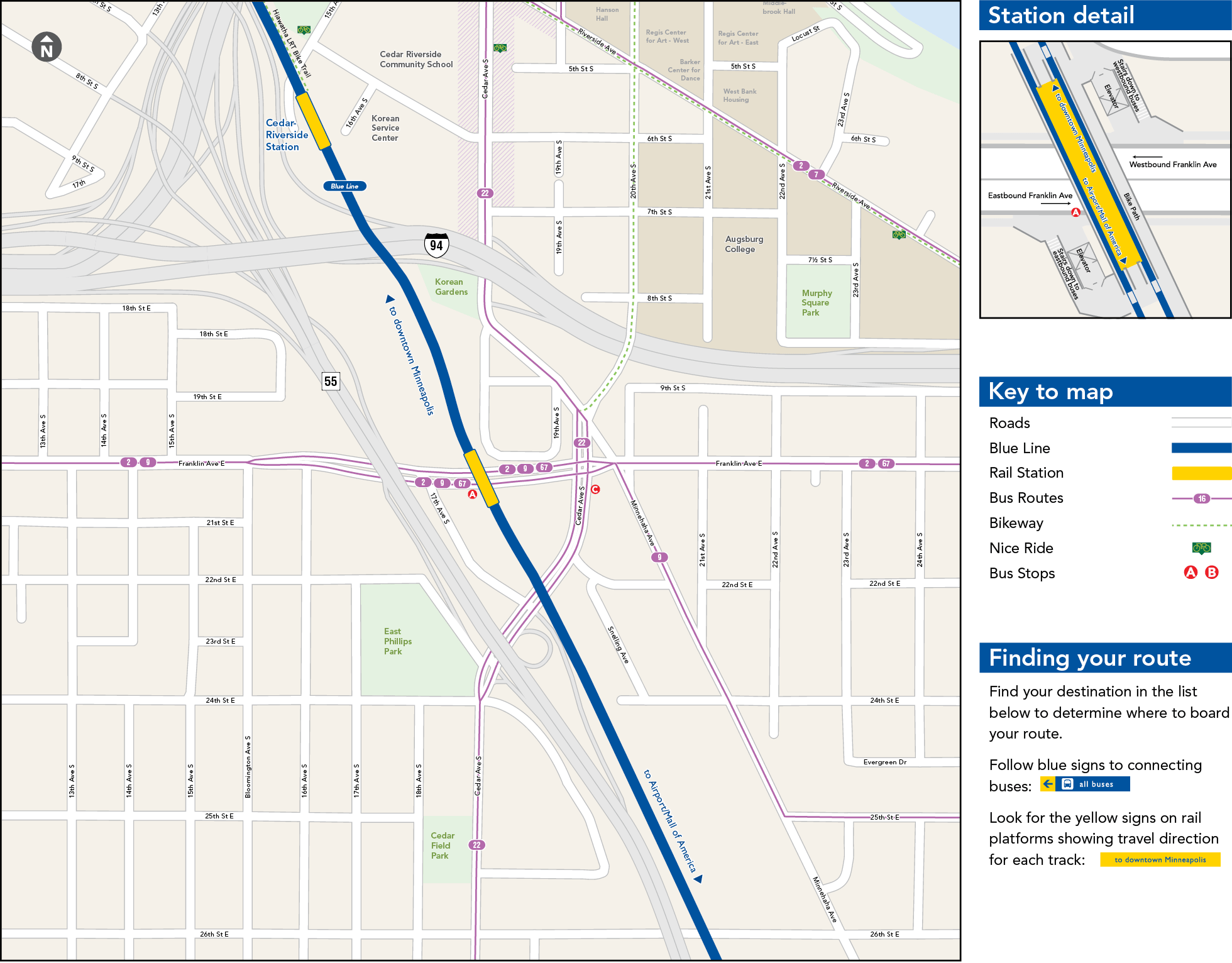 Franklin Avenue Station Map