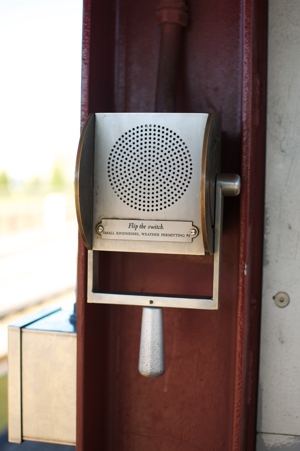 Image of Small Kindnesses, Weather Permitting box at Franklin Avenue Station.